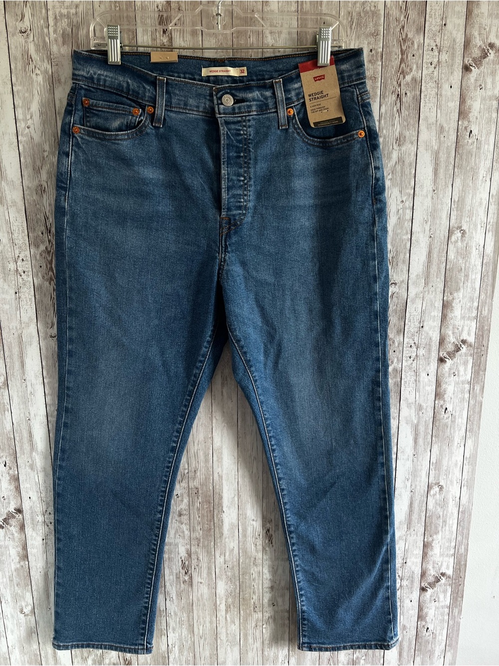 Levi's Blue Wedgie Straight Leg Women's Jeans